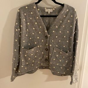 Madewell Texture & Thread Dot Cardigan Sweater